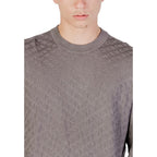 Armani Exchange Gray Polyamide Sweatshirt Armani Exchange