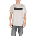 Armani Exchange Beige Cotton T-Shirt Armani Exchange