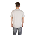 Armani Exchange Beige Cotton T-Shirt Armani Exchange