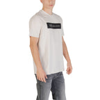 Armani Exchange Beige Cotton T-Shirt Armani Exchange