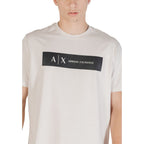 Armani Exchange Beige Cotton T-Shirt Armani Exchange