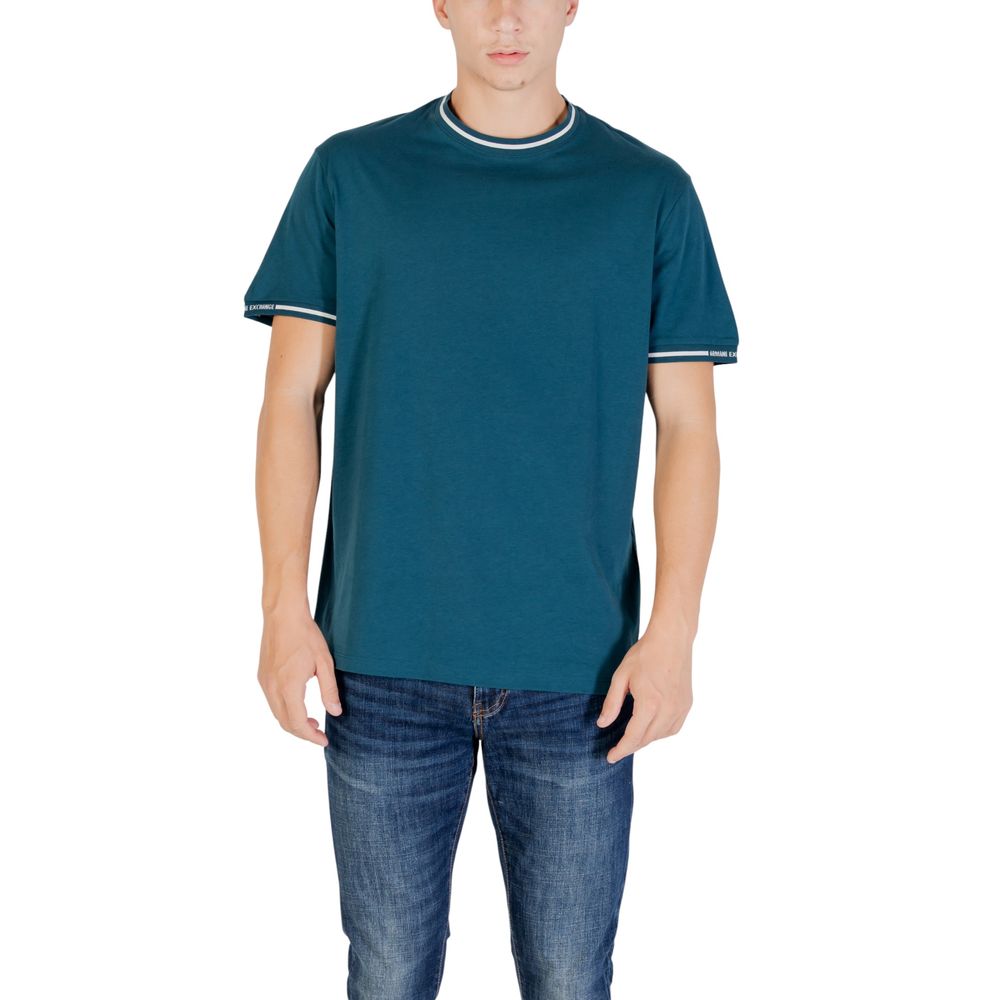 Armani Exchange Black Cotton T-Shirt Armani Exchange