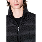Armani Exchange Black Polyamide Coat Armani Exchange