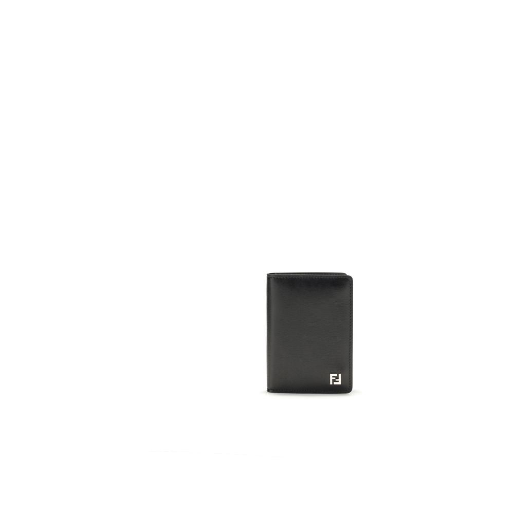 Fendi Black Calf Leather Bos Taurus Wallet Fendi