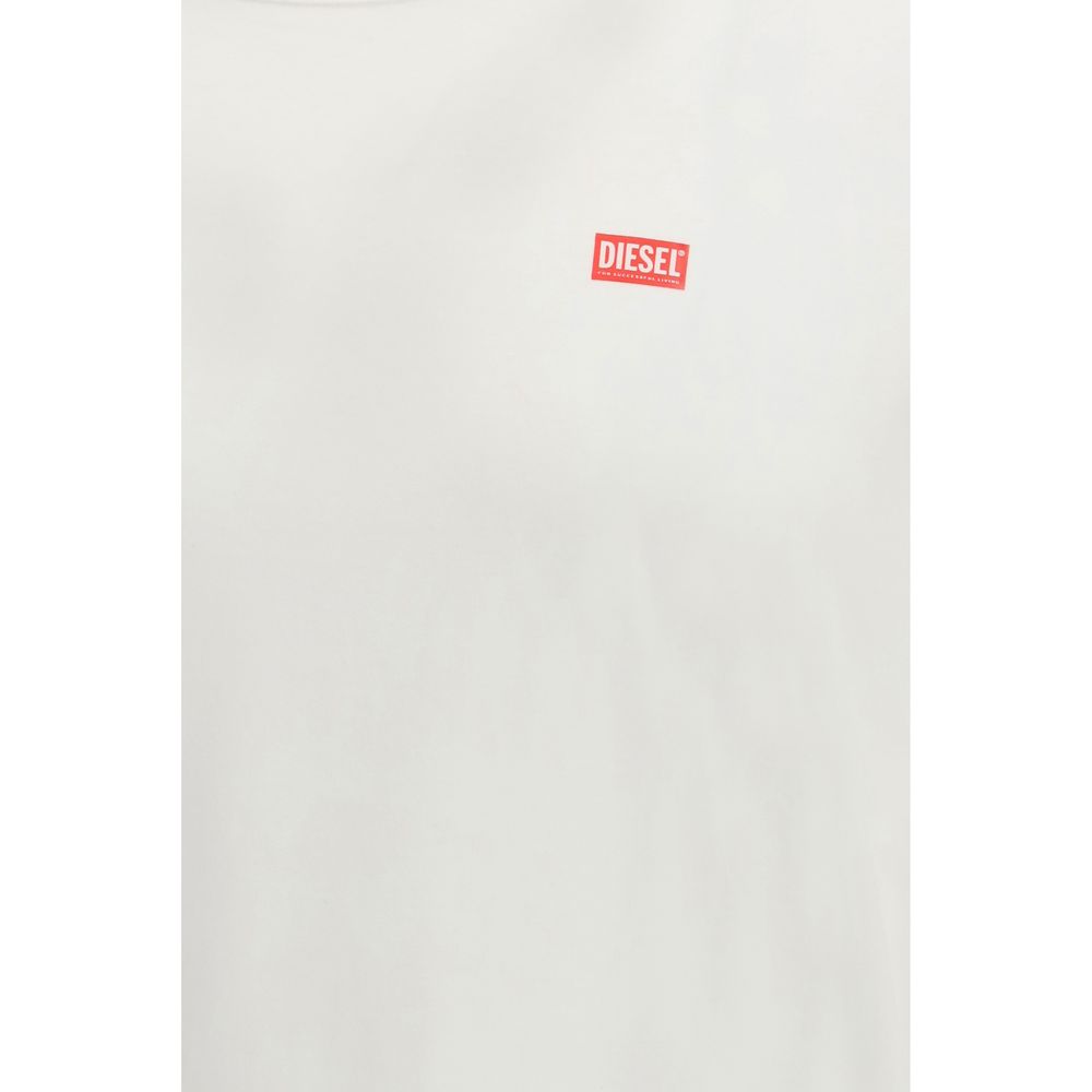 Diesel White Cotton T-Shirt Diesel