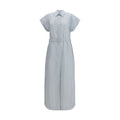 Jacob Cohen Blue Copper Long Dress Jacob Cohen