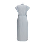 Jacob Cohen Blue Copper Long Dress Jacob Cohen