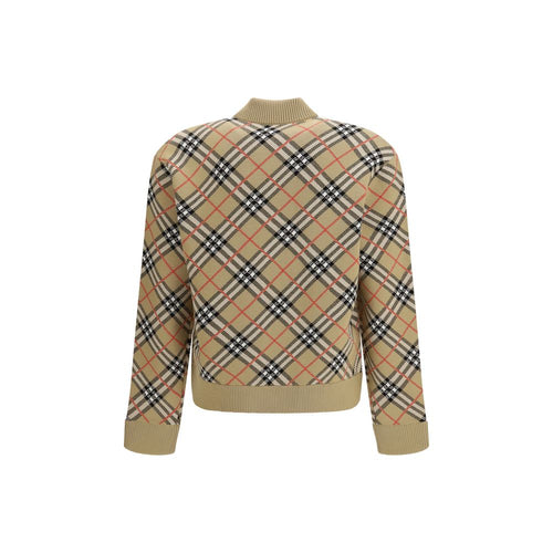 Burberry Beige Wool Bomber Burberry