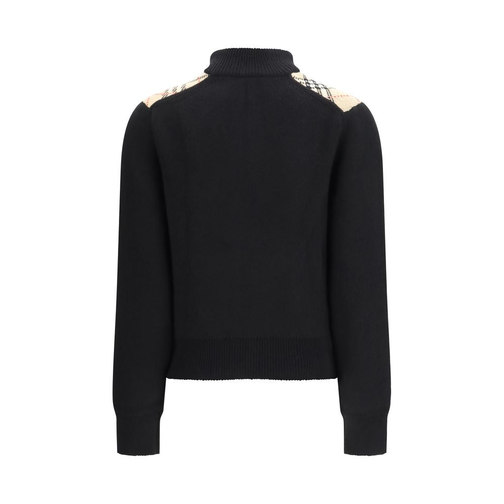 Burberry Black Wool Cardigan Burberry