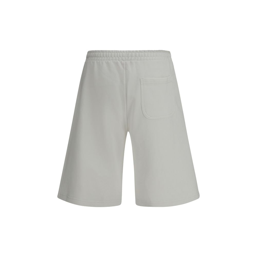 Diesel White Cotton Bermuda Shorts Diesel