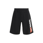 Diesel Black Cotton Bermuda Shorts Diesel