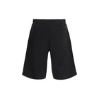 Diesel Black Cotton Bermuda Shorts Diesel