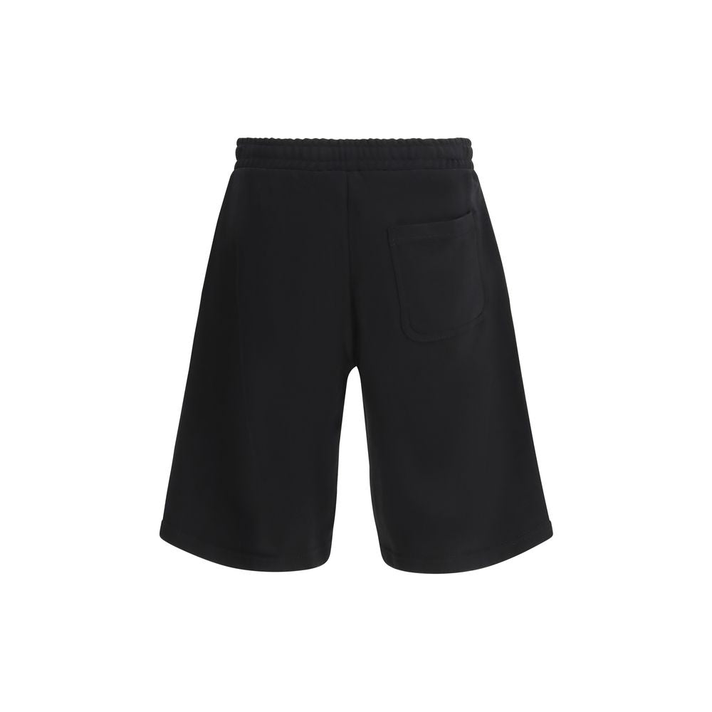Diesel Black Cotton Bermuda Shorts Diesel