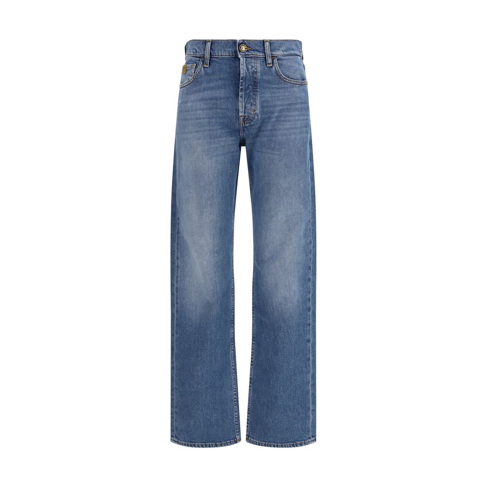 Jacob Cohen Blue Cotton Straight-Leg Jeans Jacob Cohen