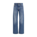 Jacob Cohen Blue Cotton Straight-Leg Jeans Jacob Cohen