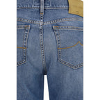 Jacob Cohen Blue Cotton Straight-Leg Jeans Jacob Cohen