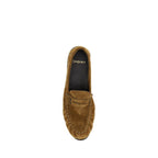 Saint Laurent Brown Calf Leather Bos Taurus Slip-On Loafers Saint Laurent