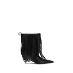 Balenciaga Black Calf Leather Bos Taurus Ankle Boots Balenciaga