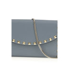 Valentino Garavani Blue Calf Leather Bos Taurus Wallet Valentino Garavani