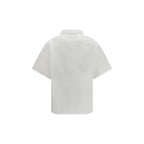 Prada White Cotton Pattern Shirt Prada