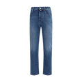 Jacob Cohen Blue Cotton Slim Fit Jeans Jacob Cohen