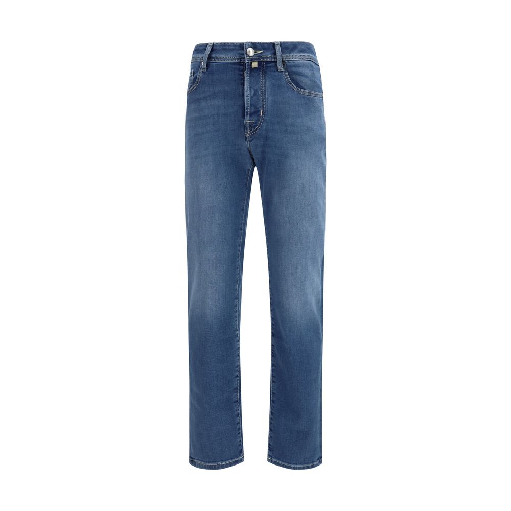 Jacob Cohen Blue Cotton Slim Fit Jeans Jacob Cohen