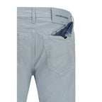 Jacob Cohen Blue Cotton Pants Jacob Cohen