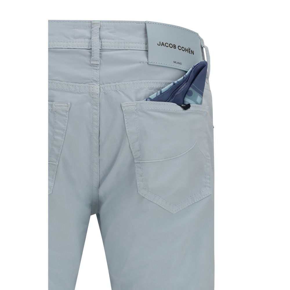 Jacob Cohen Blue Cotton Pants Jacob Cohen