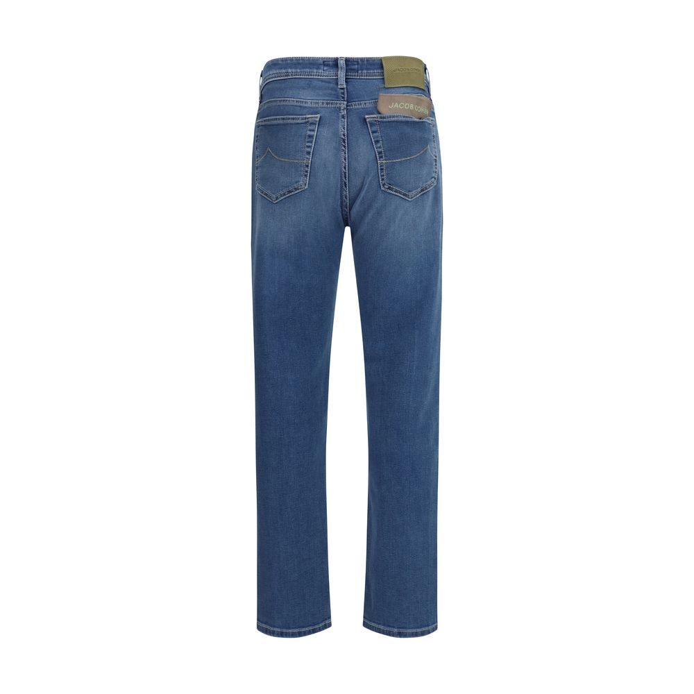 Jacob Cohen Blue Cotton Slim Fit Jeans Jacob Cohen