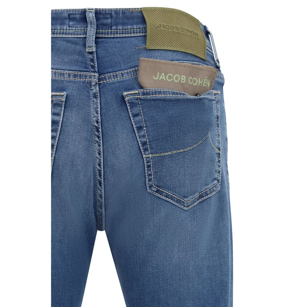 Jacob Cohen Blue Cotton Slim Fit Jeans Jacob Cohen