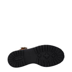 Prada Brown Leather Platform Sandals Prada