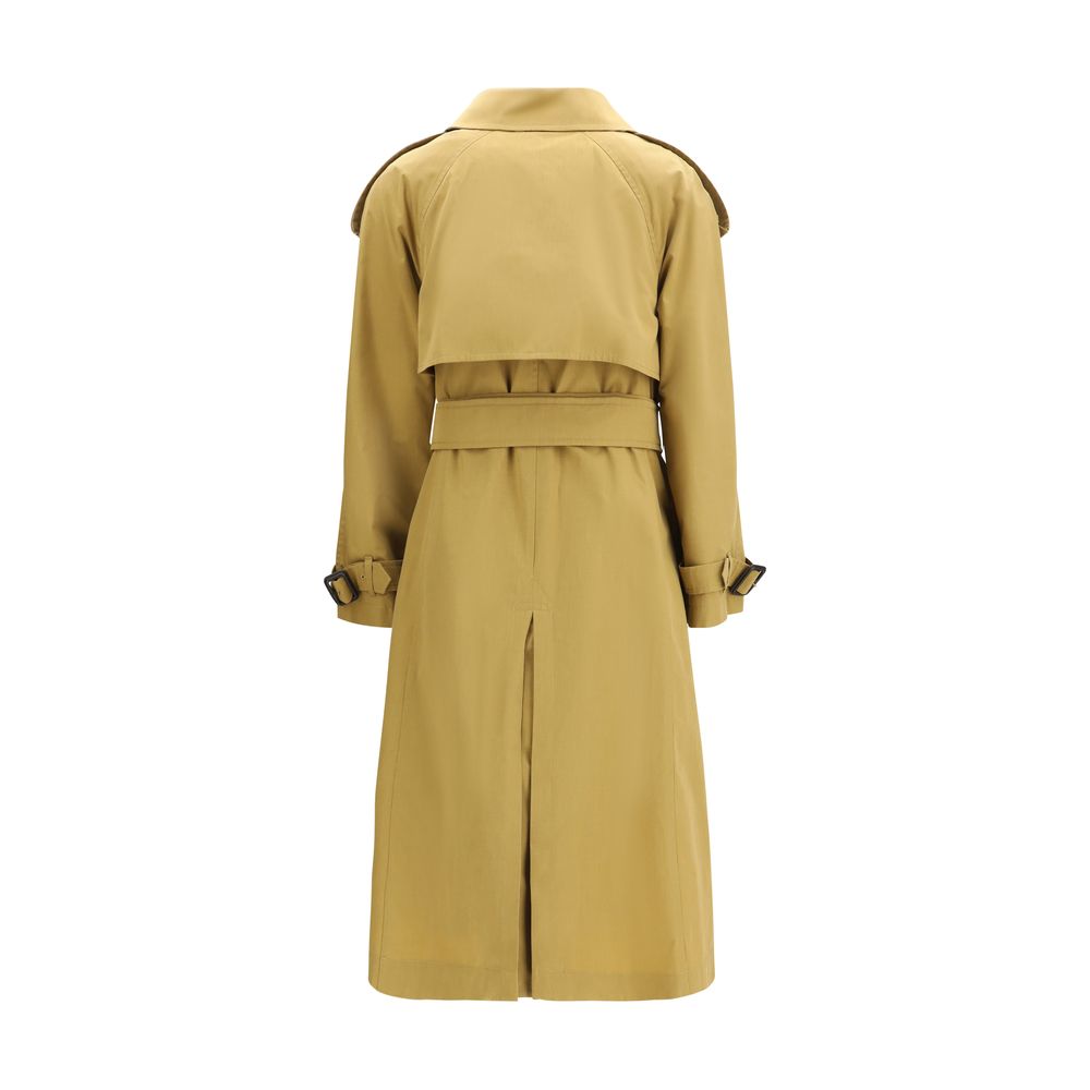 Burberry Beige Polyester Trench Coat Burberry