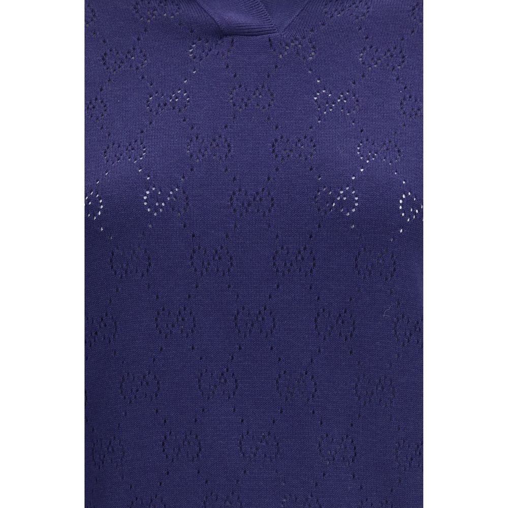 Gucci Blue Silk Dress Shirt Gucci
