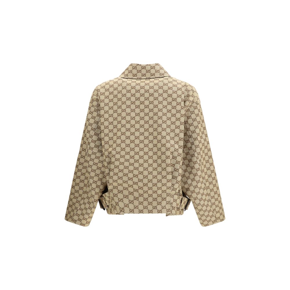 Gucci Beige Cotton Bomber Gucci