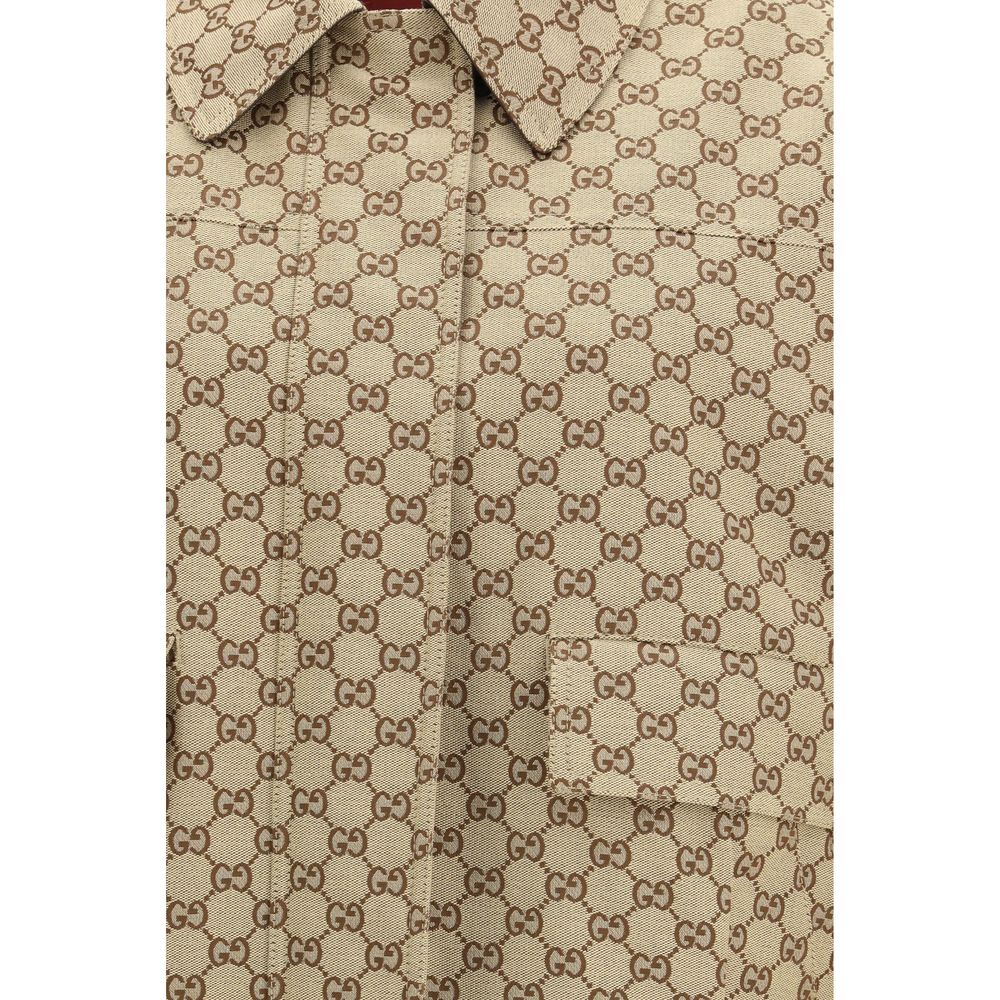 Gucci Beige Cotton Bomber Gucci