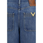 Valentino Blue Cotton Jeans Denim Valentino