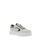 Fendi White Calf Leather Bos Taurus Low Top Sneakers Fendi
