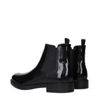 Prada Black Leather Ankle Boots Prada