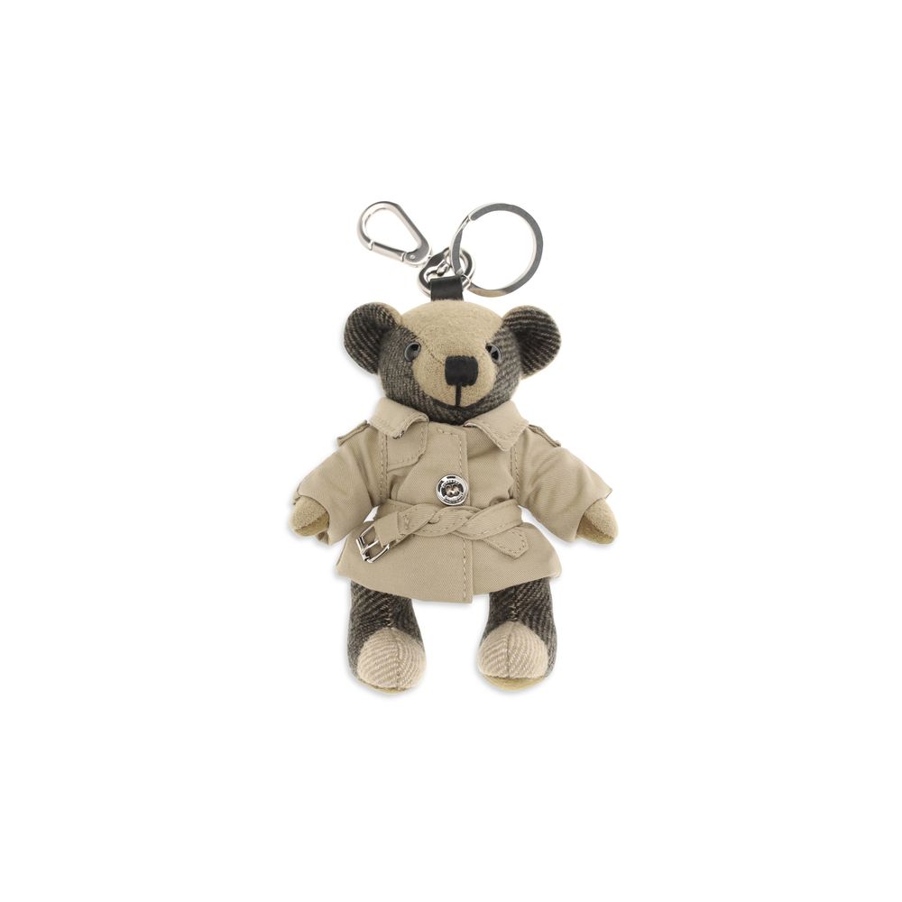 Burberry Beige Cashmere Keychain Burberry