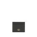 Valentino Garavani Black Calf Leather Bos Taurus Wallet Valentino Garavani