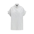 Balenciaga White Cotton Shortsleeve Shirt Balenciaga