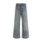 Diesel Blue Cotton Relaxed Fit Jeans Diesel