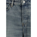 Diesel Blue Cotton Relaxed Fit Jeans Diesel