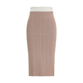 Diesel Multicolor Viscose Midi Skirt Diesel