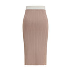 Diesel Multicolor Viscose Midi Skirt Diesel