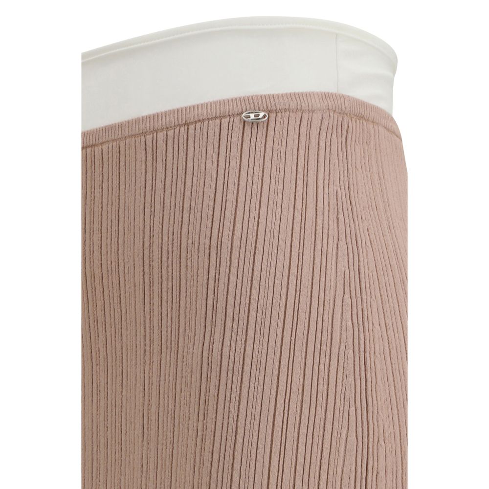 Diesel Multicolor Viscose Midi Skirt Diesel