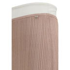 Diesel Multicolor Viscose Midi Skirt Diesel