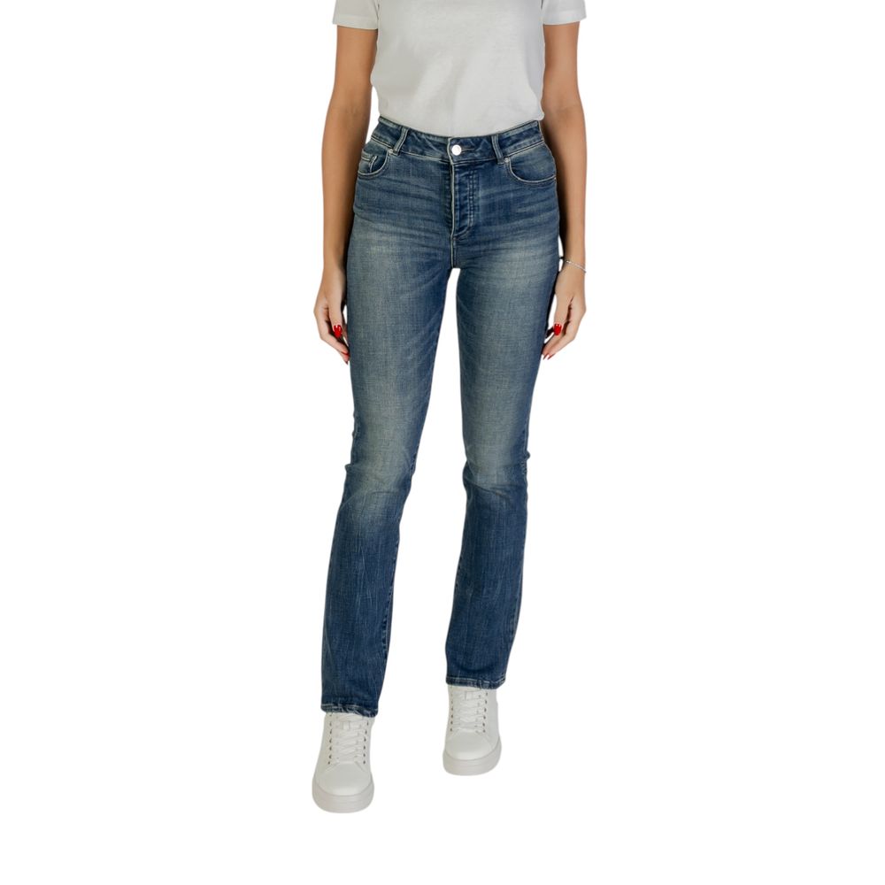 Armani Exchange Blue Cotton Skinny Jeans Armani Exchange