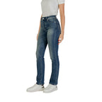 Armani Exchange Blue Cotton Skinny Jeans Armani Exchange