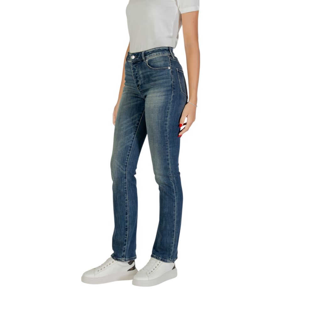 Armani Exchange Blue Cotton Skinny Jeans Armani Exchange